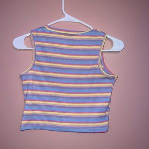 SHEIN Rainbow Tank Top/Crop Top